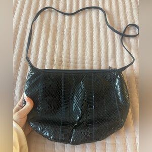 Vintage Deep Navy Eel Skin purse